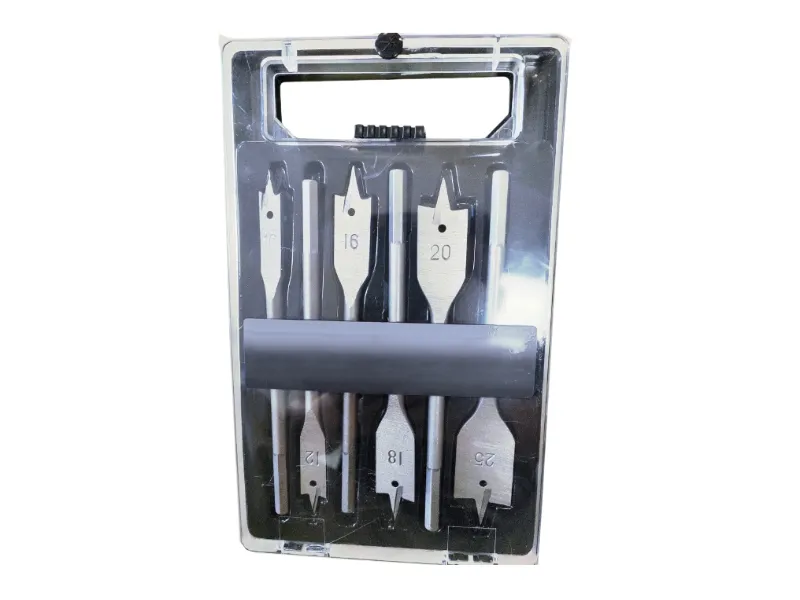 مجموعة لقمة مسطحة من الخشب مكونة من 6 قطع