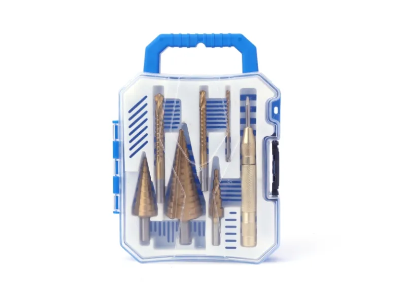 7 قطعة خطوة مثقاب الخشب و سن المنشار مجموعة لقمة مثقاب