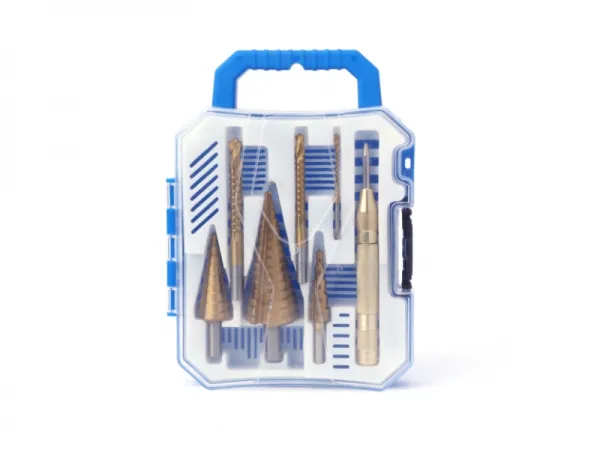 7 قطعة خطوة مثقاب الخشب و سن المنشار مجموعة لقمة مثقاب