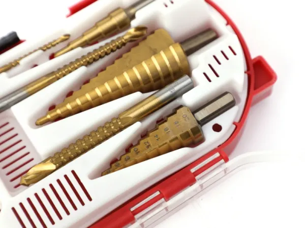 6 قطعة خطوة مثقاب الخشب و سن المنشار مجموعة لقمة مثقاب