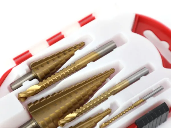 6 قطعة خطوة مثقاب الخشب و سن المنشار مجموعة لقمة مثقاب 