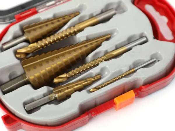 6 قطعة خطوة مثقاب الخشب و سن المنشار مجموعة لقمة مثقاب 