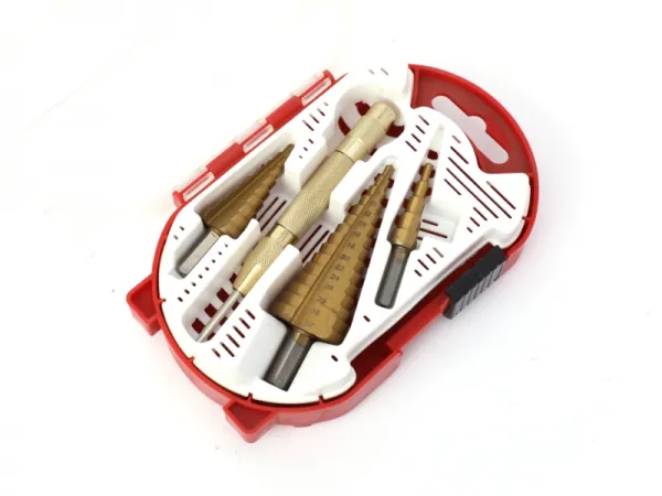 4 قطع خطوة مثقاب مجموعة 