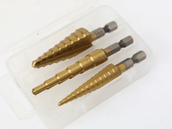 3 قطع خطوة مثقاب مجموعة 