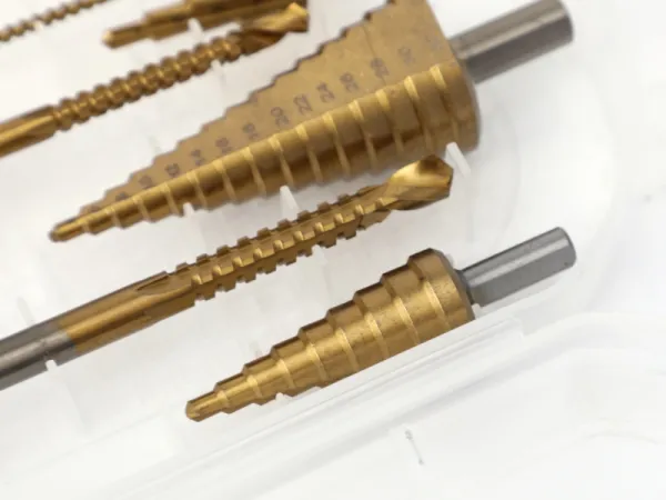 6 قطعة خطوة مثقاب الخشب و سن المنشار مجموعة لقمة مثقاب 