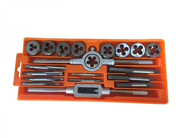 20 قطع متري الحنفية و يموت و عدة حفر