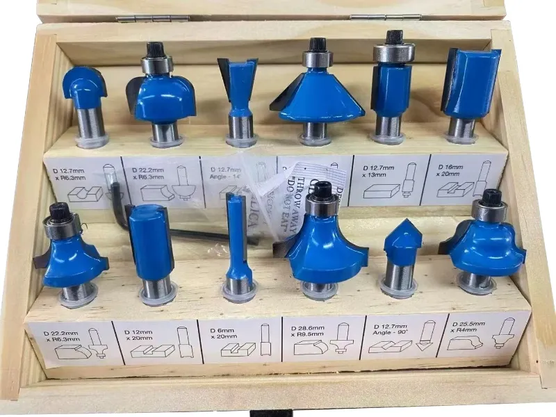 12 قطع راوتر بت مجموعة