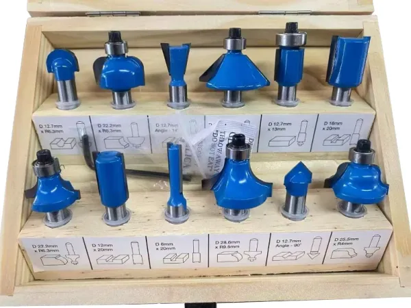 12 قطع راوتر بت مجموعة