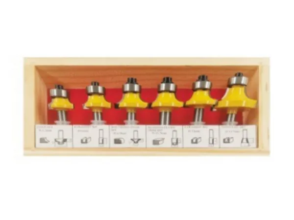 6 قطع جولة على راوتر بت مجموعة